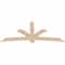 Ekena Millwork Davenport Smooth Timber Gable Bracket, Douglas Fir, 84"W x 38"H x 1 1/2"D x 5 1/2"F, 11/12 Pitch GBW084X38X0206DAV00SDF - alternate 3
